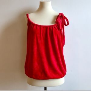 Ella Moss Red Terrycloth tank XS